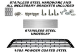 Titan Grille ('16-'19) Black Steel, TITAN with Stainless Steel Underlay