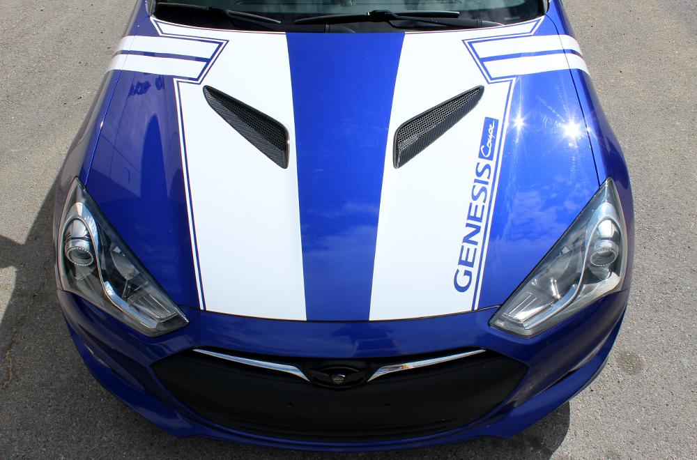 Hyundai Genesis Vinyl Stripes Kit (2013-2017) Rally Stripes - RacerX Customs