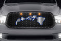 Dodge Ram Steel Grille w/ Raptor Lights ('13-'18) Hawaiian Islands