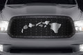 Dodge Ram Steel Grille ('13-'18) Hawaiian Islands with Stainless Steel Overlay