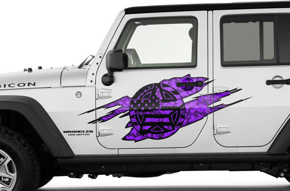 Universal Graphics for Cars, Jeeps & Trucks - ARMY STAR DIGICAMO