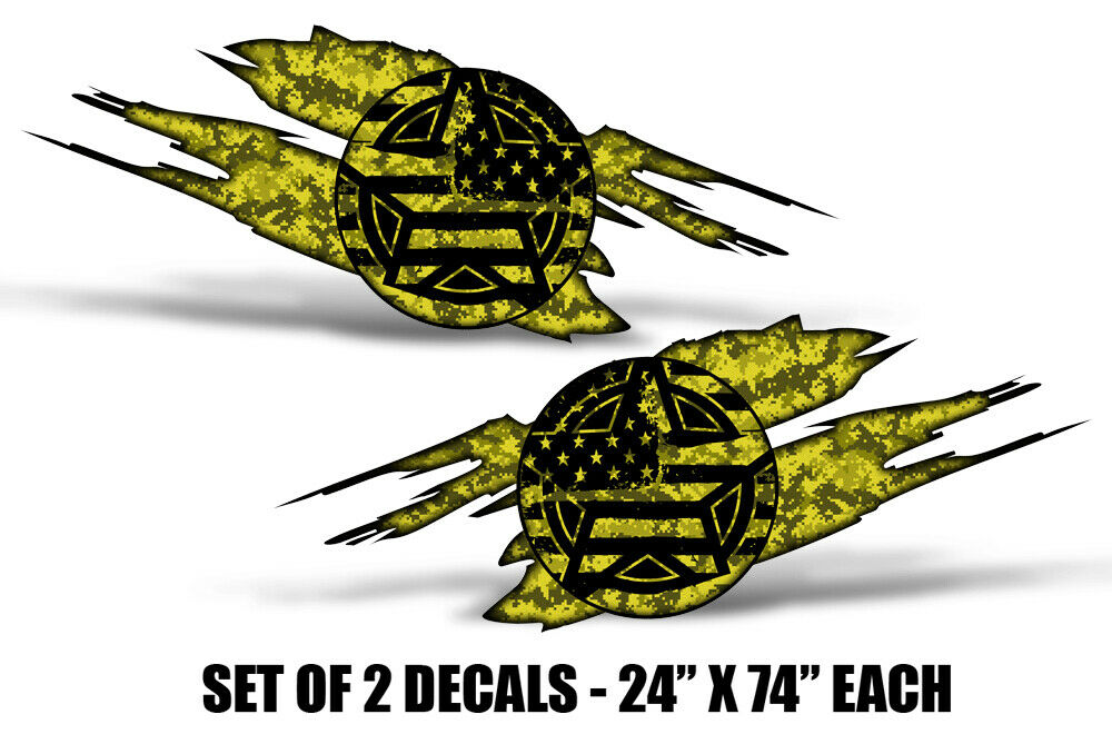 Universal Graphics for Cars, Jeeps & Trucks - ARMY STAR DIGICAMO
