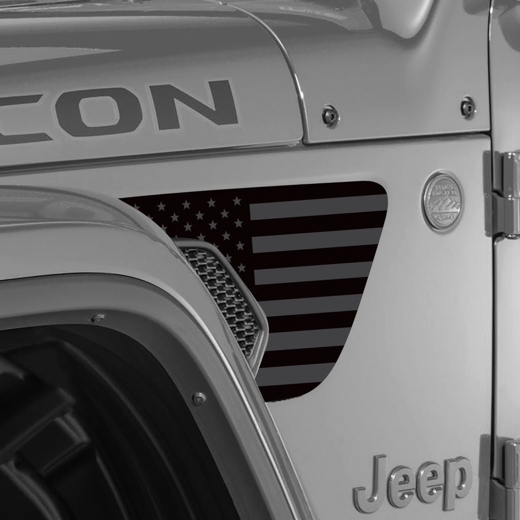 Jeep Wrangler Vent Graphics ('18-'22) Subdued