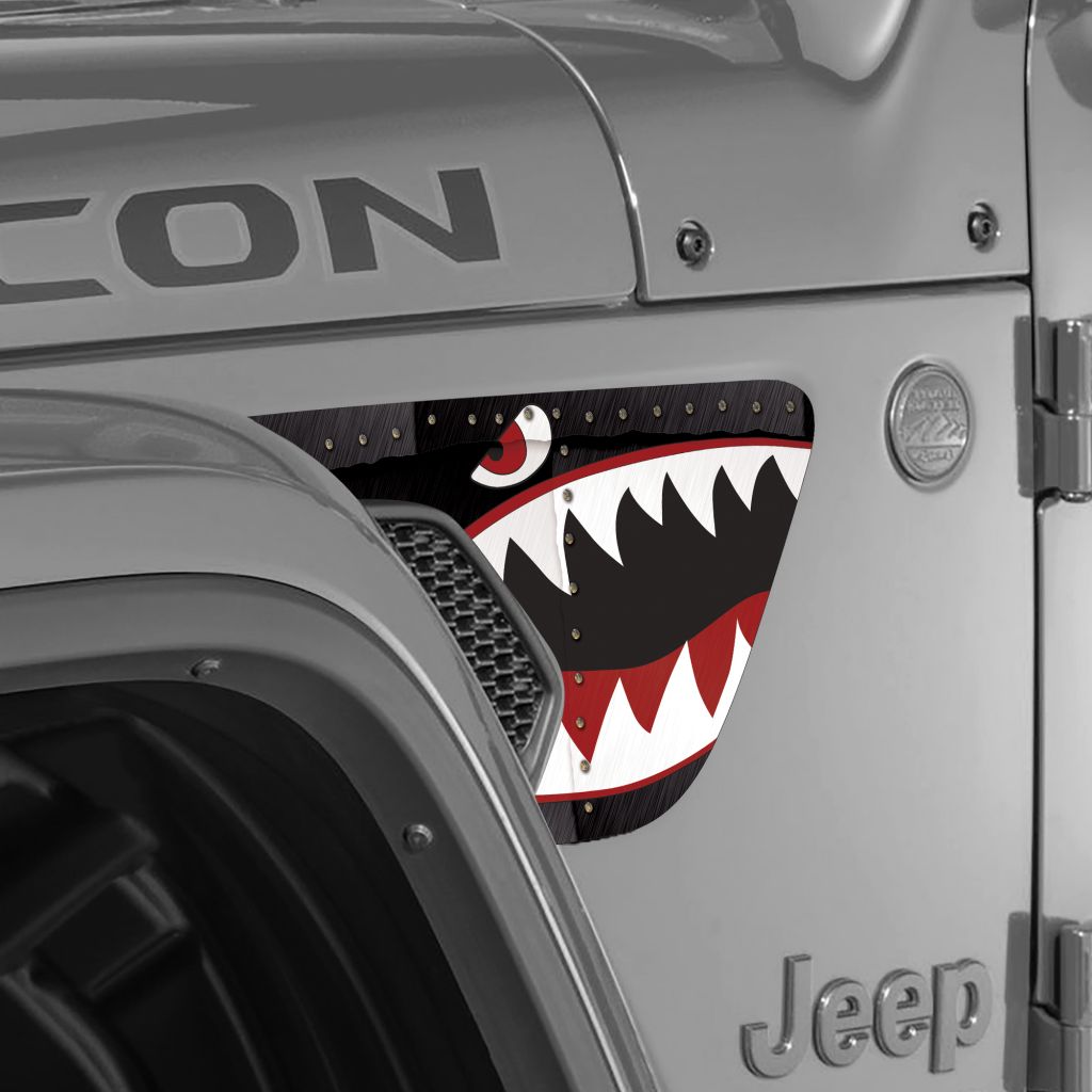Jeep Wrangler Vent Graphics ('18-'22) Warhawk