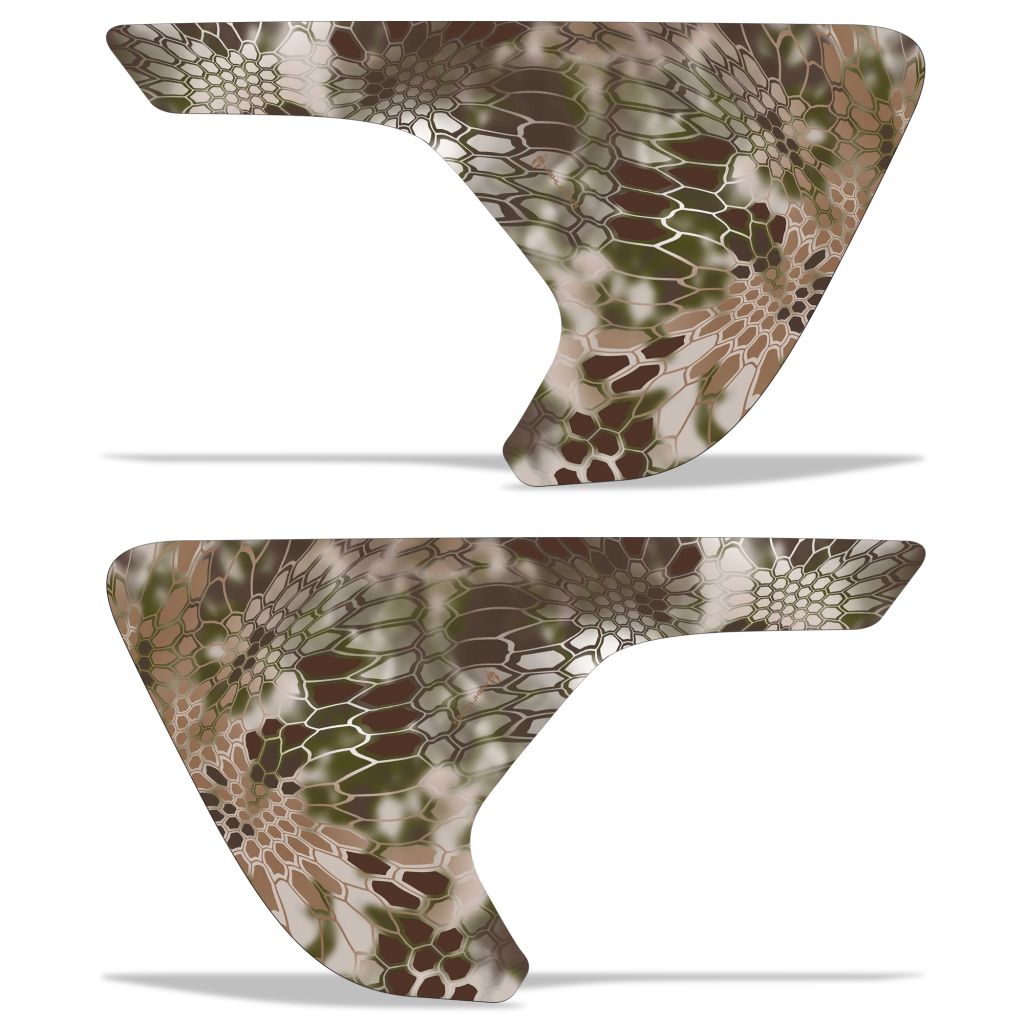 Jeep Wrangler Vent Graphics ('18-'22) Kryptek Camo - RacerX Customs | Auto Graphics, Truck Grilles and Accessories