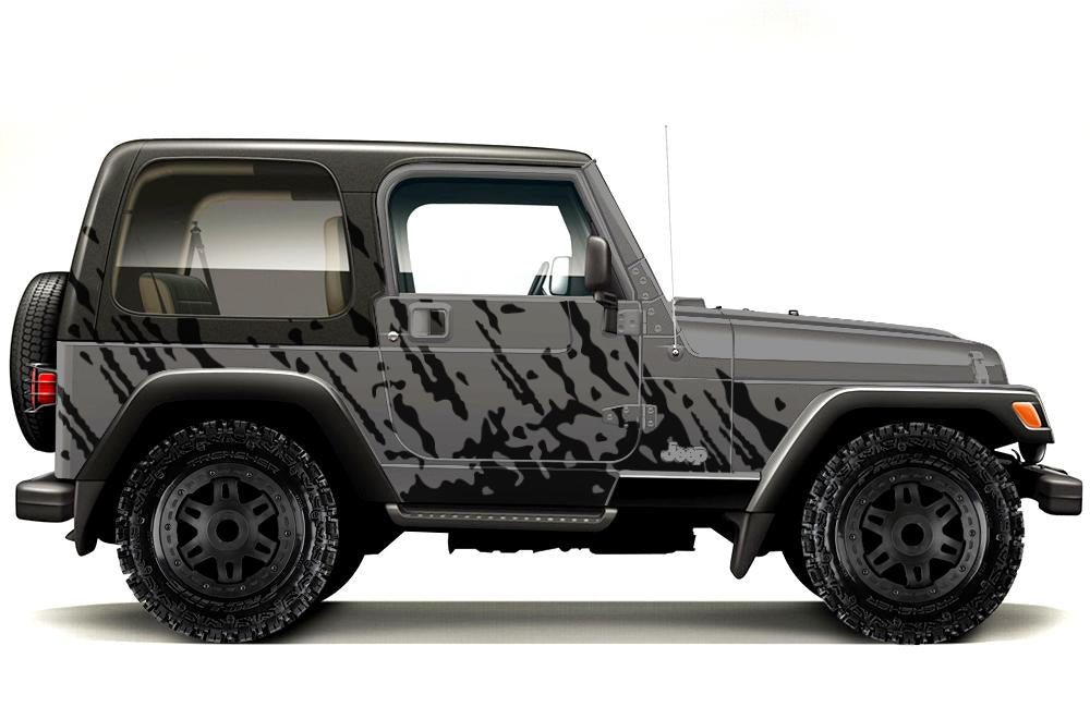 Jeep Wrangler Vinyl Wrap Kit (1999-2006) Burst - RacerX Customs