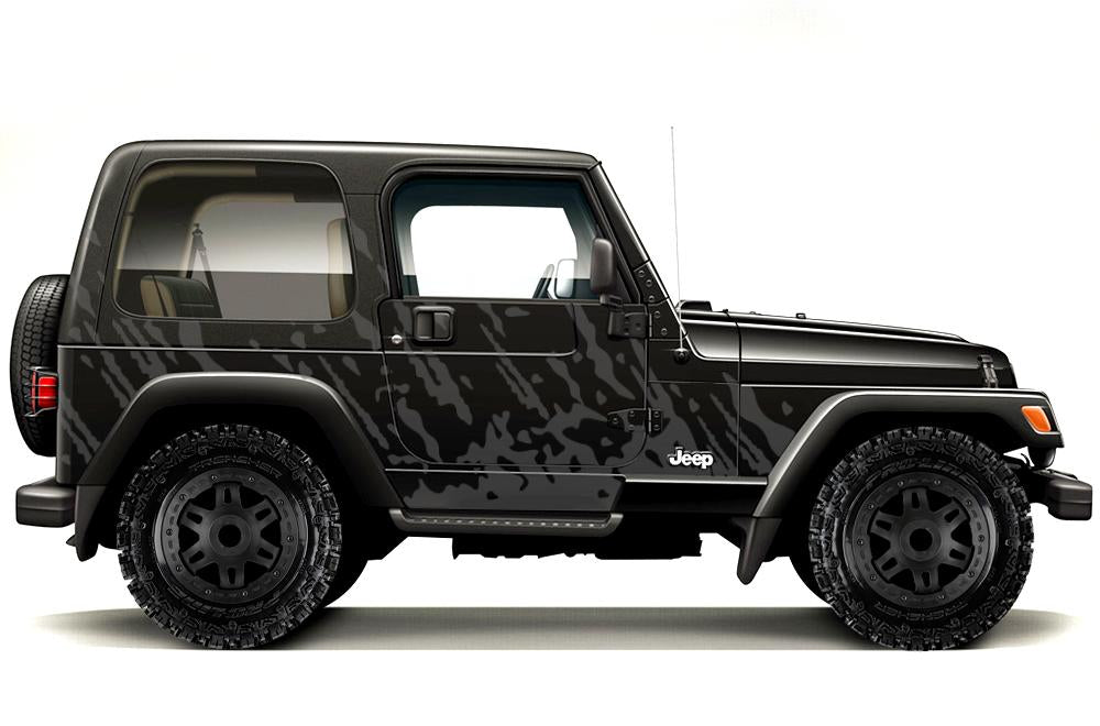 Jeep Wrangler Vinyl Wrap Kit (1999-2006) Burst - RacerX Customs