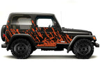 Jeep Wrangler Vinyl Wrap Kit (1999-2006) Burst - RacerX Customs