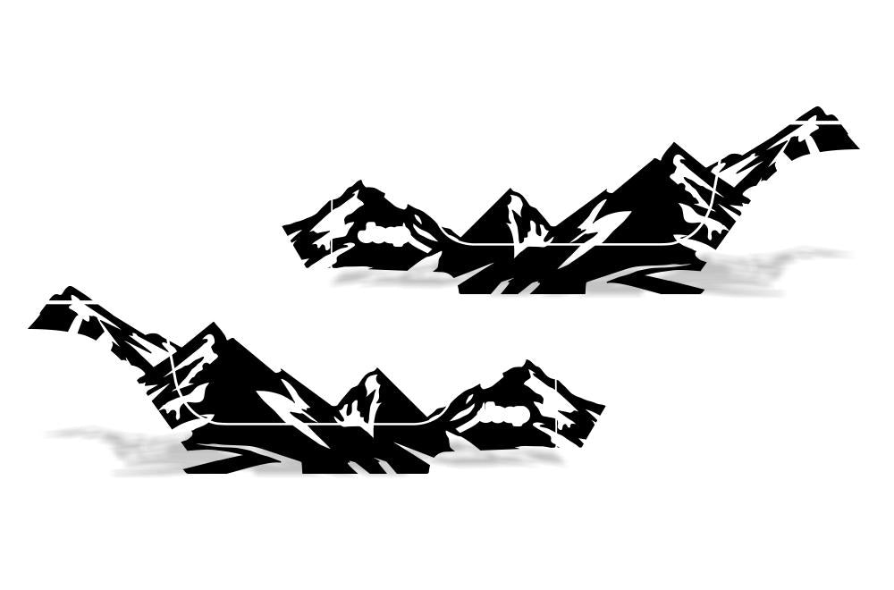 Jeep Wrangler Vinyl Wrap Kit (1999-2006) Mountains - RacerX Customs