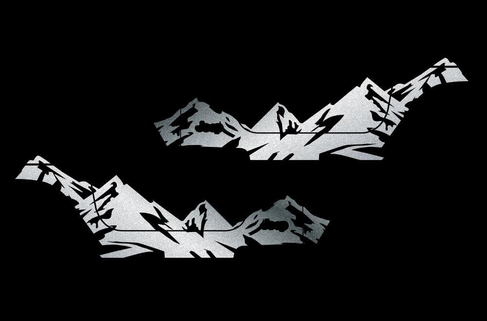 Jeep Wrangler Vinyl Wrap Kit (1999-2006) Mountains - RacerX Customs