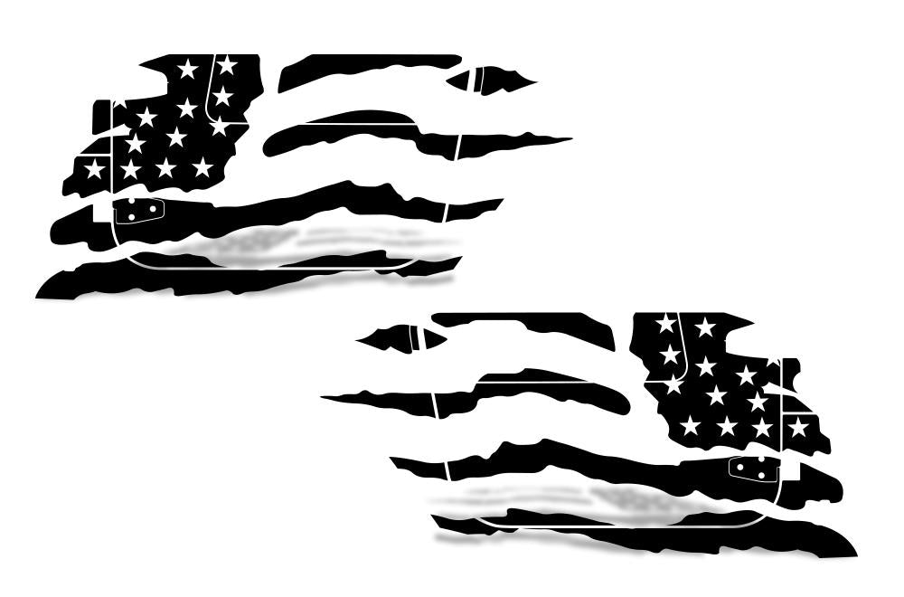 Jeep Wrangler Vinyl Wrap Kit (1999-2006) American Flag - RacerX Customs