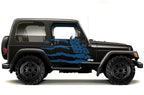 Jeep Wrangler Vinyl Wrap Kit (1999-2006) American Flag - RacerX Customs