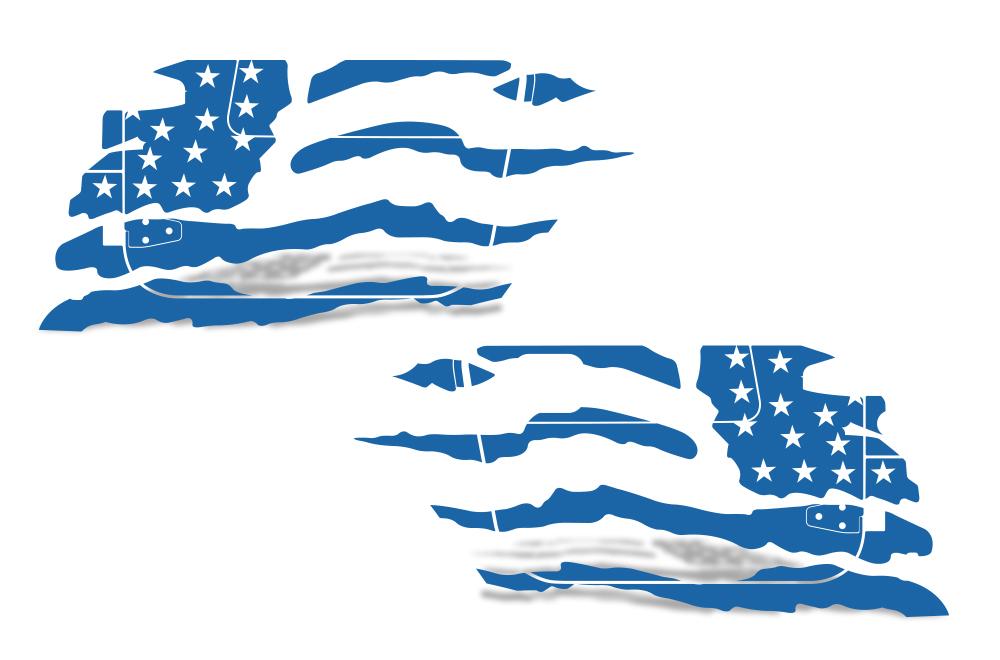 Jeep Wrangler Vinyl Wrap Kit (1999-2006) American Flag - RacerX Customs