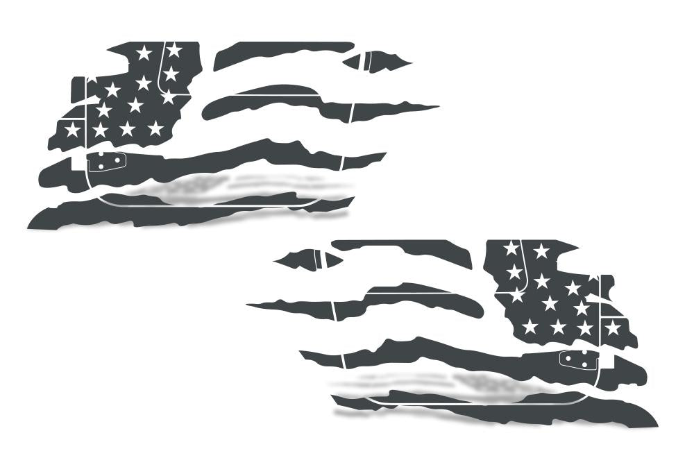 Jeep Wrangler Vinyl Wrap Kit (1999-2006) American Flag - RacerX Customs