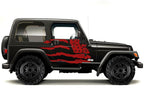 Jeep Wrangler Vinyl Wrap Kit (1999-2006) American Flag - RacerX Customs