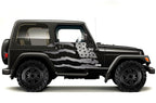 Jeep Wrangler Vinyl Wrap Kit (1999-2006) American Flag - RacerX Customs