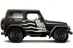 Jeep Wrangler Vinyl Wrap Kit (1999-2006) American Flag - RacerX Customs