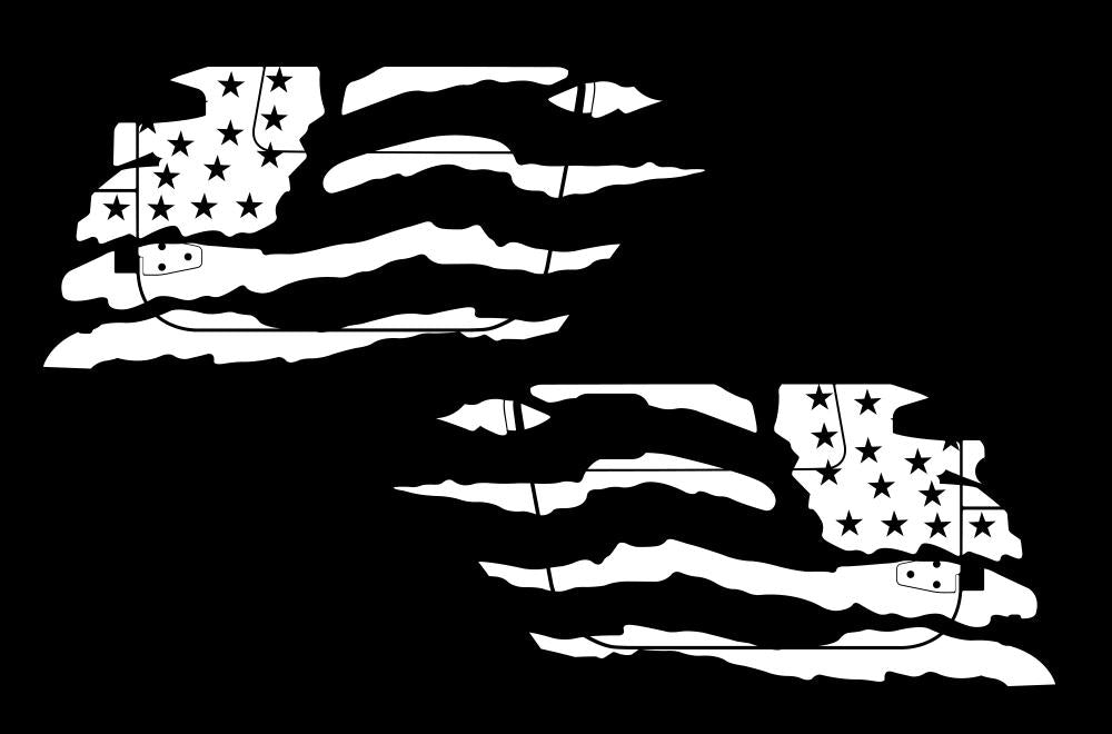 Jeep Wrangler Vinyl Wrap Kit (1999-2006) American Flag - RacerX Customs