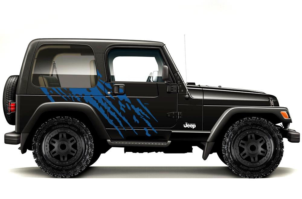 Jeep Wrangler Vinyl Wrap Kit (1999-2006) Splash - RacerX Customs
