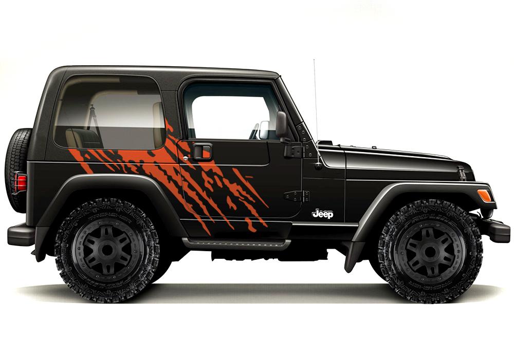 Jeep Wrangler Vinyl Wrap Kit (1999-2006) Splash - RacerX Customs