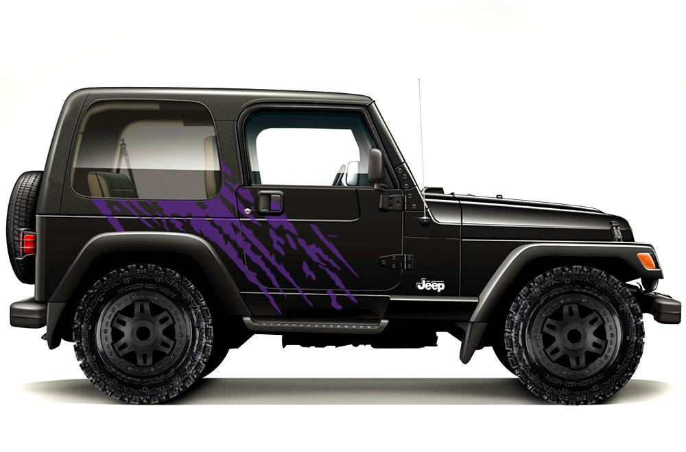 Jeep Wrangler Vinyl Wrap Kit (1999-2006) Splash - RacerX Customs