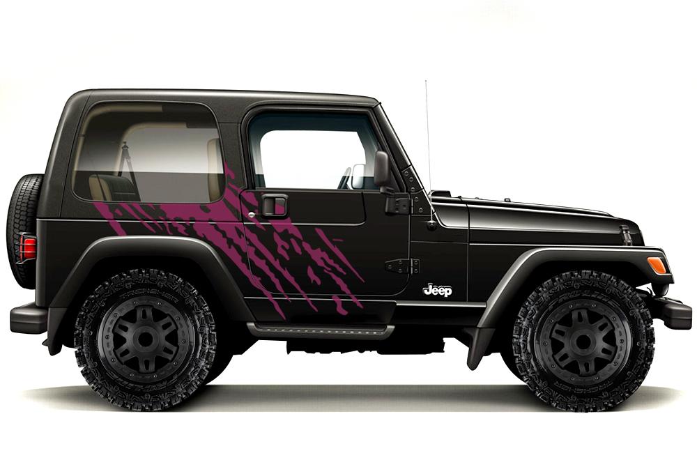 Jeep Wrangler Vinyl Wrap Kit (1999-2006) Splash - RacerX Customs