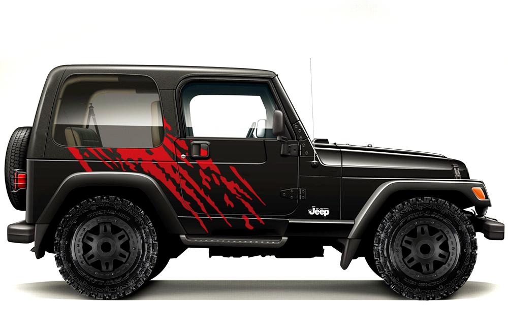 Jeep Wrangler Vinyl Wrap Kit (1999-2006) Splash - RacerX Customs