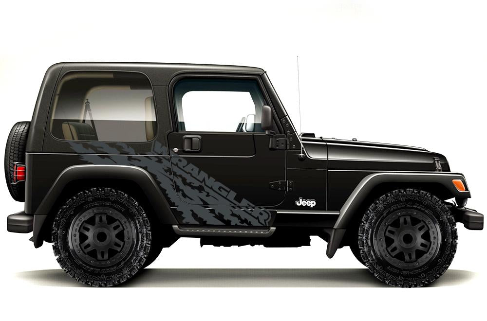 Jeep Wrangler Vinyl Wrap Kit (1999-2006) Torn - RacerX Customs