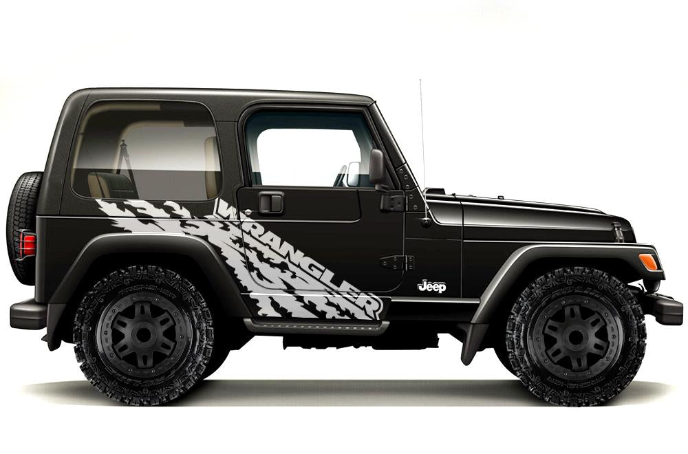 Jeep Wrangler Vinyl Wrap Kit (1999-2006) Torn - RacerX Customs