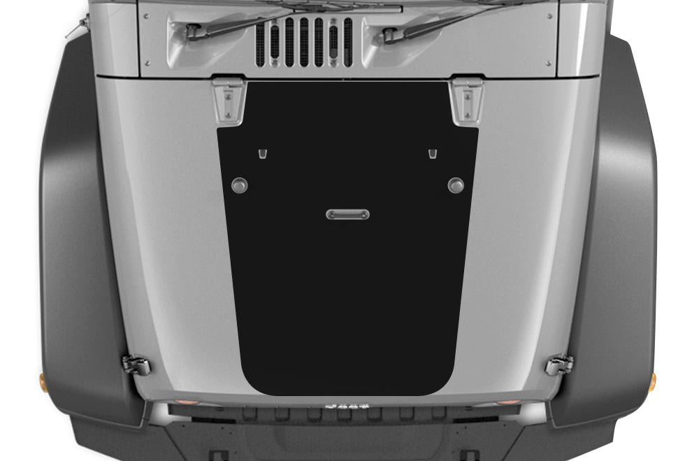 Jeep Wrangler Vinyl Hood Wrap (2007-2016) Blackout - RacerX Customs