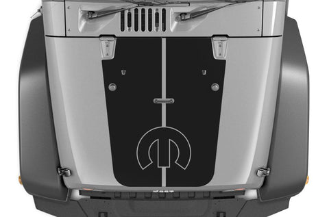 Jeep Wrangler Vinyl Hood Wrap (2007-2016) MOPAR - RacerX Customs