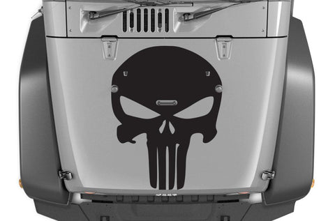 Jeep Wrangler Vinyl Hood Wrap (2007-2016) Punisher - RacerX Customs