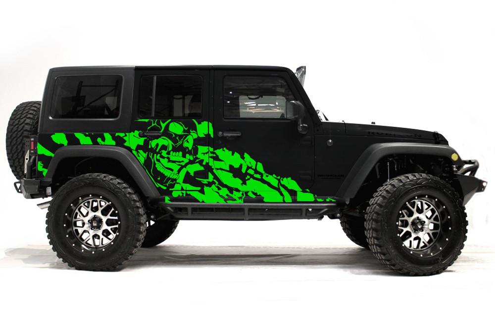 Jeep Wrangler 4-Door Vinyl Wrap Kit (2007-2016) Nightmare - RacerX Customs