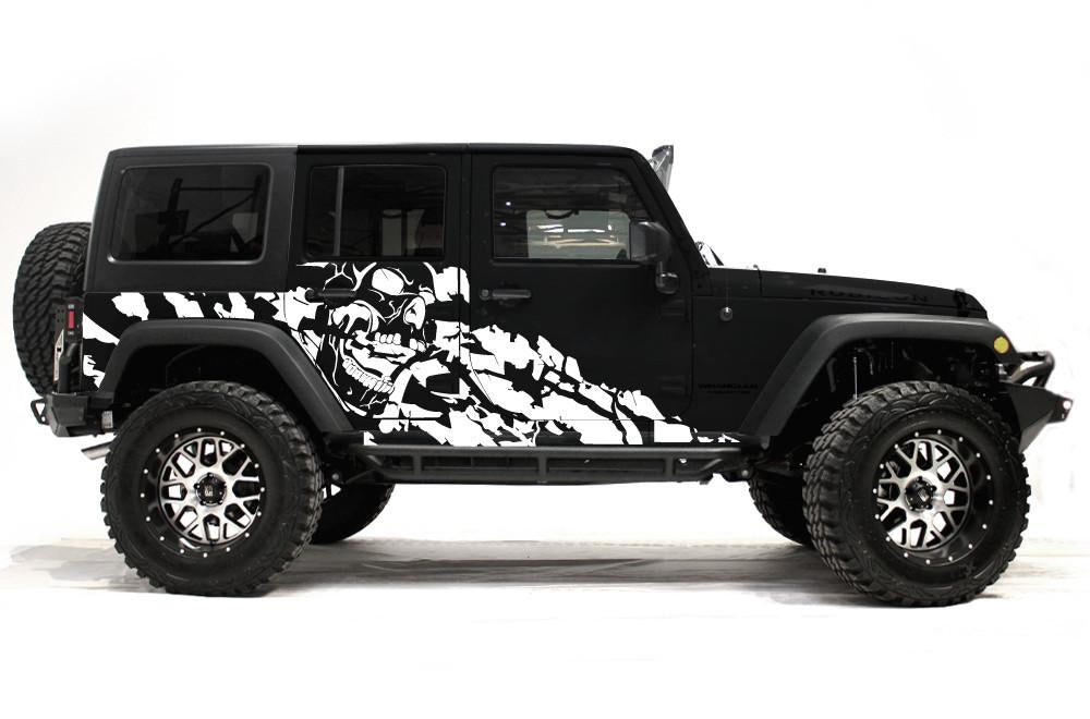 Jeep Wrangler 4-Door Vinyl Wrap Kit (2007-2016) Nightmare - RacerX Customs