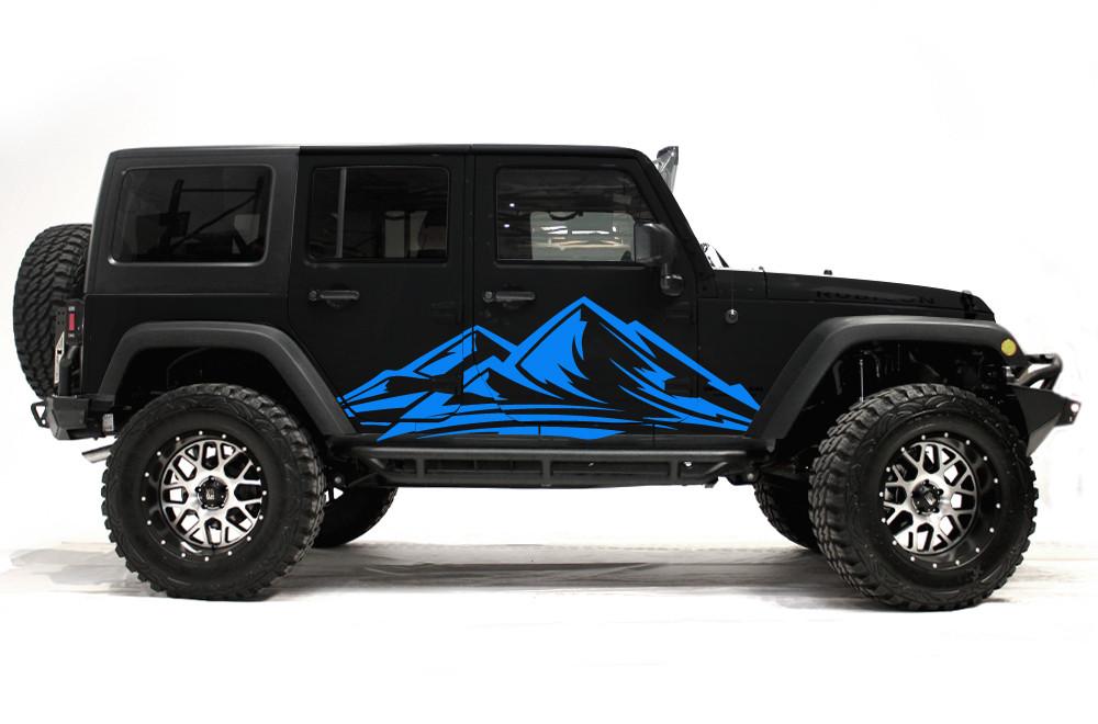 Jeep Wrangler 4-Door Vinyl Wrap Kit (2007-2016) Trek - RacerX Customs