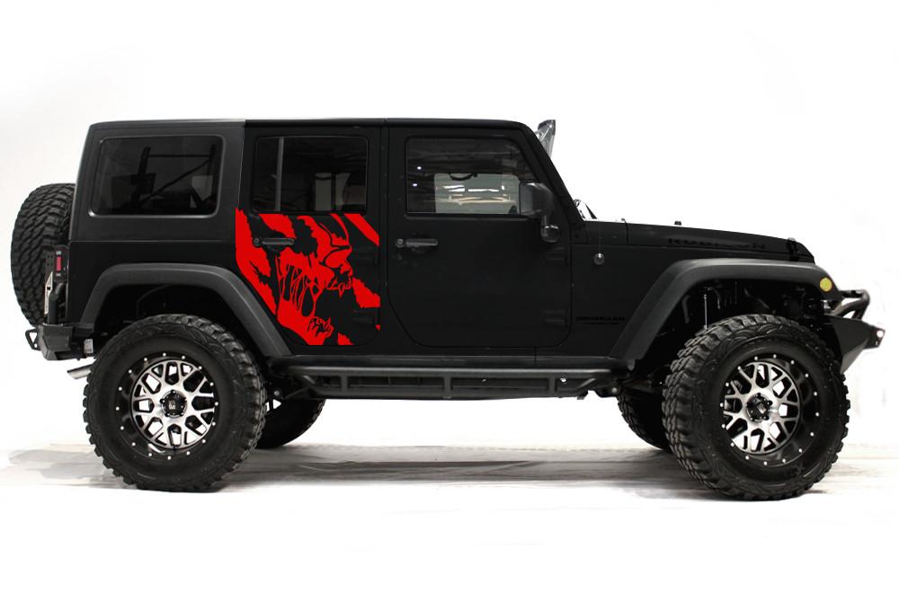 Jeep Wrangler 4-Door Vinyl Wrap Kit (2007-2016) Scream - RacerX Customs