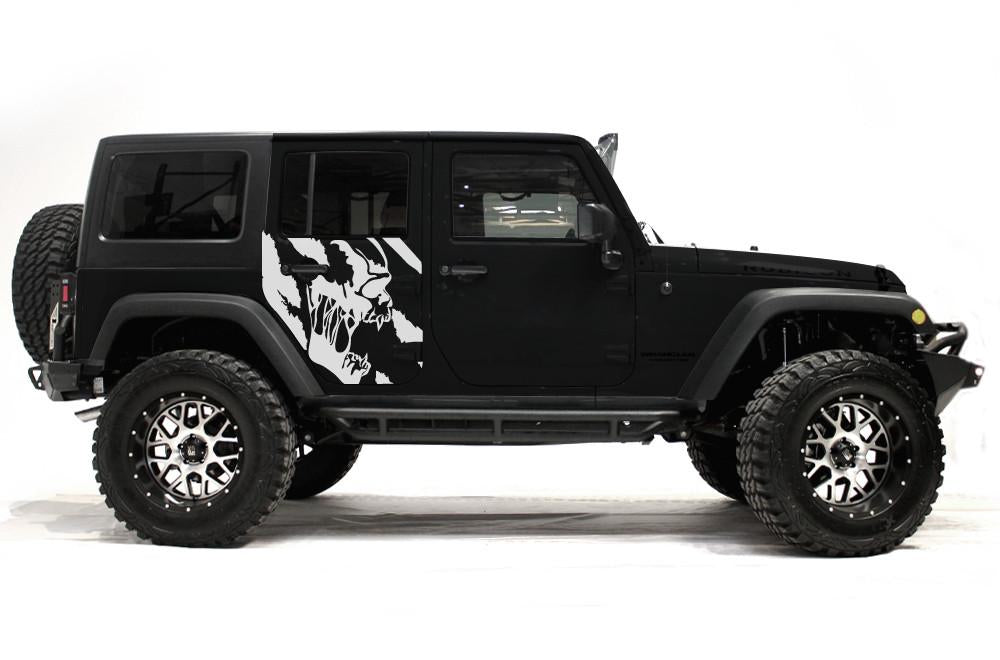 Jeep Wrangler 4-Door Vinyl Wrap Kit (2007-2016) Scream - RacerX Customs