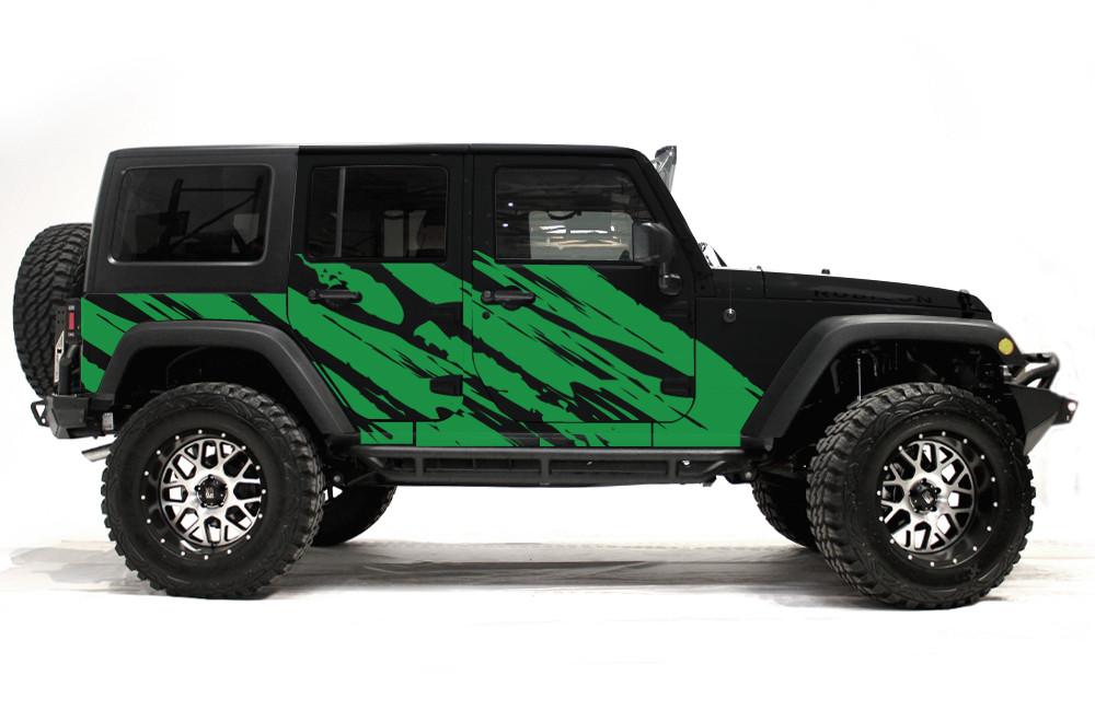 Jeep Wrangler 4-Door Vinyl Wrap Kit (2007-2016) Shred - RacerX Customs