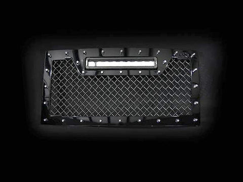 Jeep Wrangler Grille with LED Bar (2007-2017) RC1X - RacerX Customs