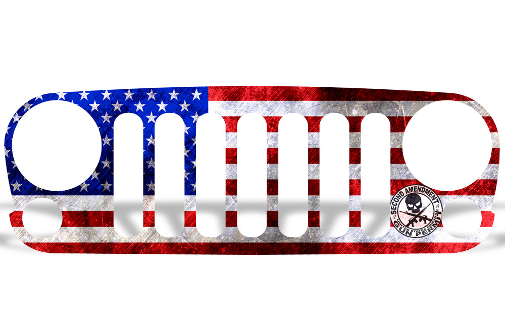 Jeep Wrangler Grille Skin Graphics ('07-'16)
