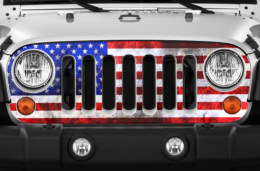Jeep Wrangler Grille Skin Graphics ('07-'16)