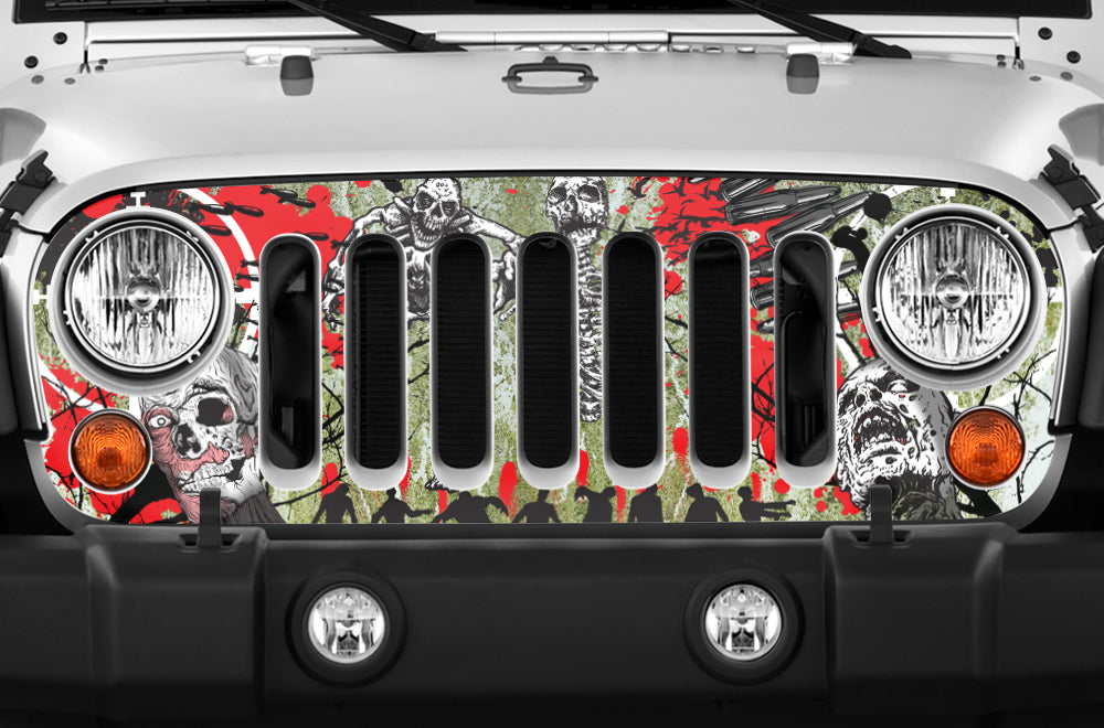 Jeep Wrangler Grille Skin Graphics ('07-'16)