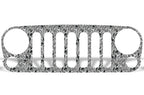 Jeep Wrangler Grille Skin Graphics ('07-'16)