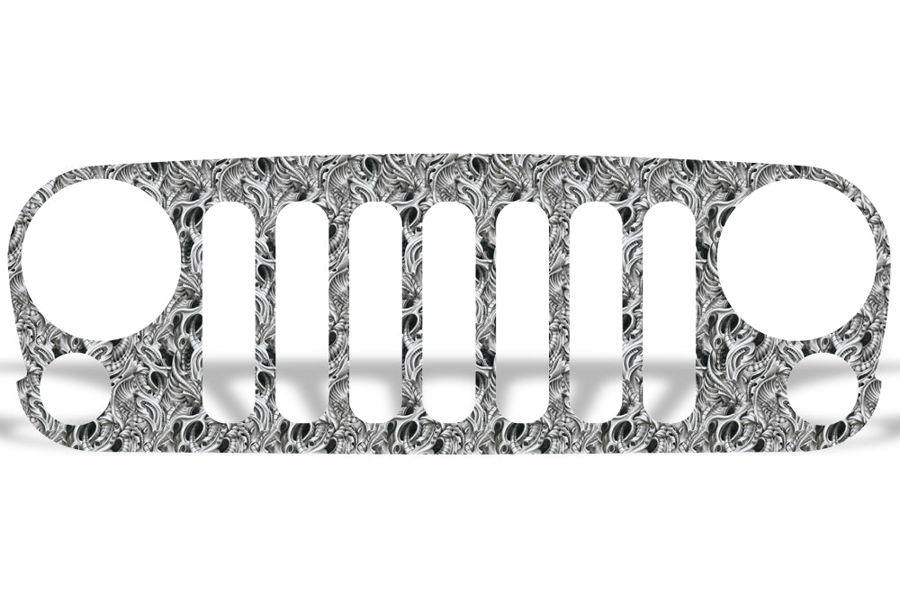 Jeep Wrangler Grille Skin Graphics ('07-'16)