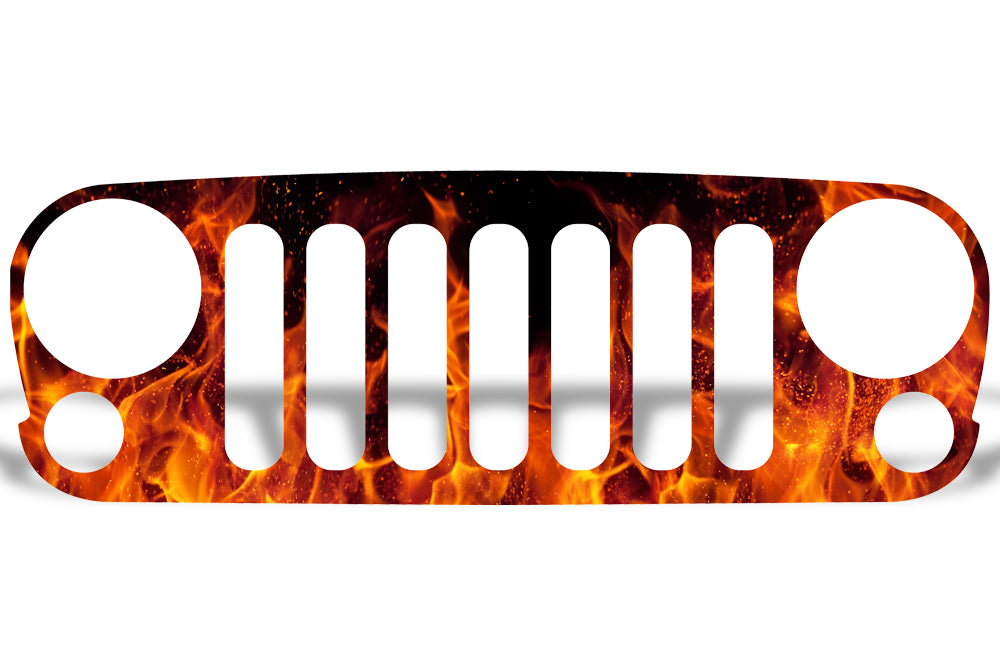 Jeep Wrangler Grille Skin Graphics ('07-'16)