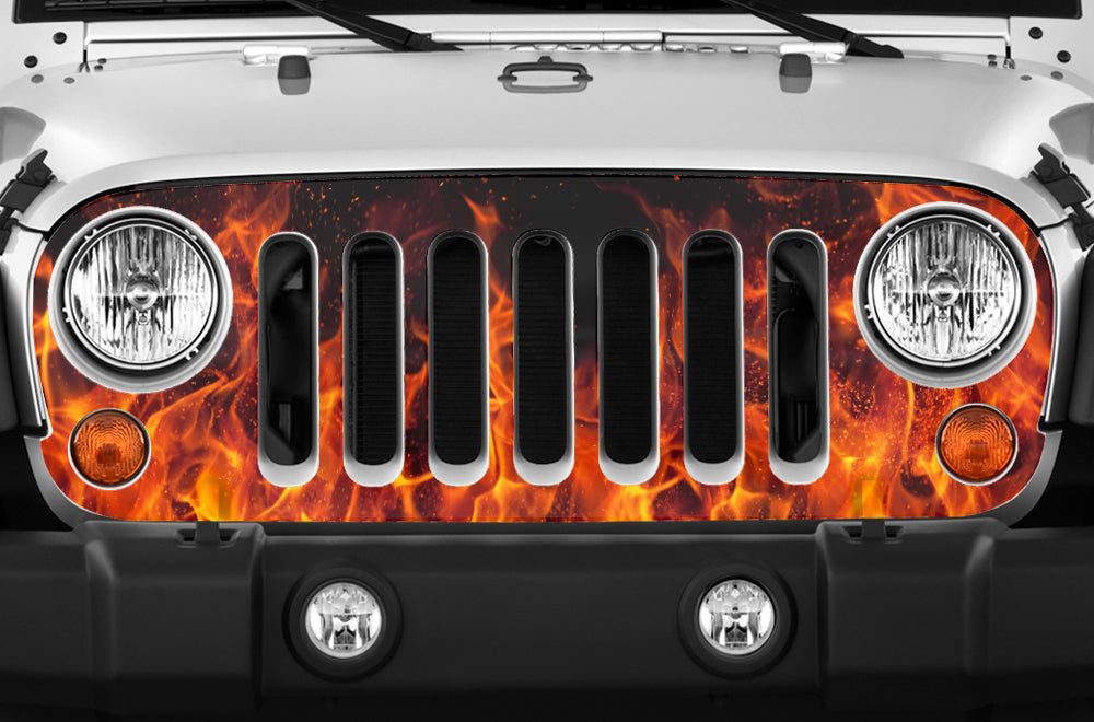 Jeep Wrangler Grille Skin Graphics ('07-'16)