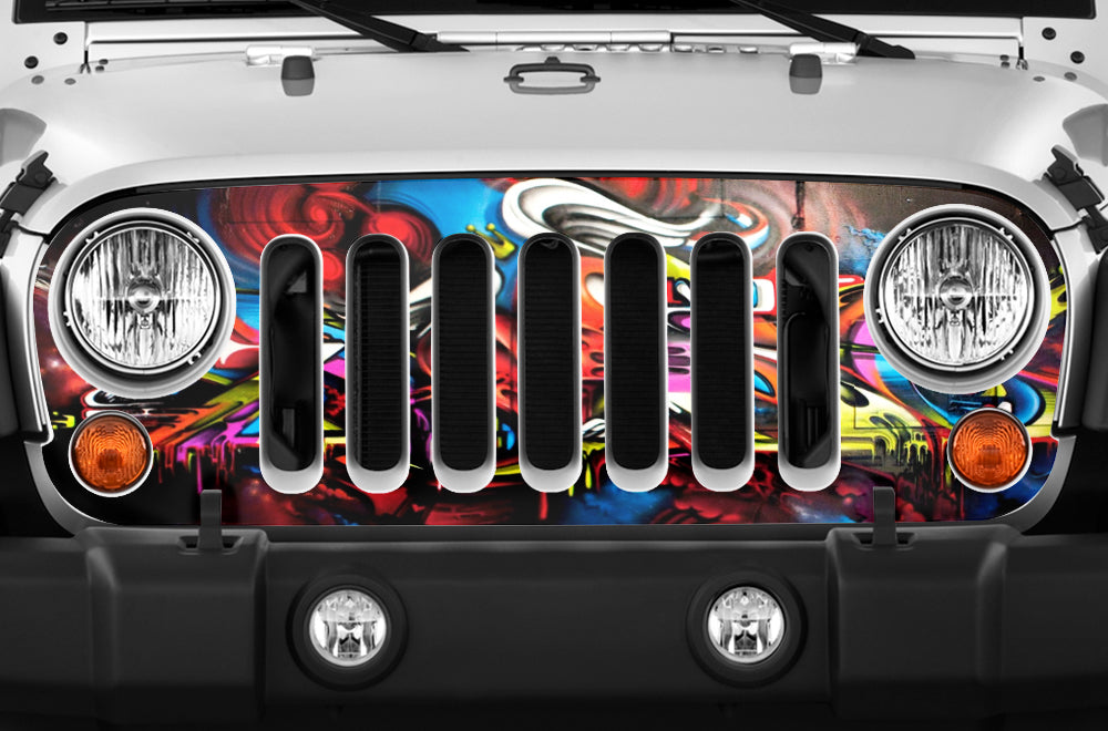 Jeep Wrangler Grille Skin Graphics ('07-'16)