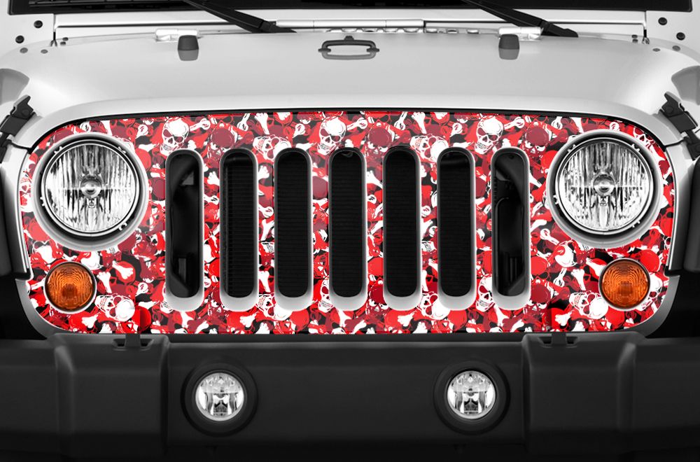 Jeep Wrangler Grille Skin Graphics ('07-'16)