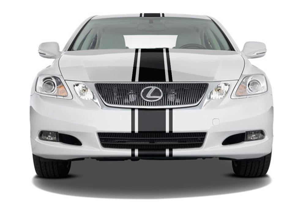 Lexus GS Vinyl Stripes Wrap Kit (2006-2013) Racing Stripes - RacerX Customs
