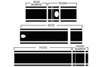 Lexus GS Vinyl Stripes Wrap Kit (2006-2013) Racing Stripes - RacerX Customs